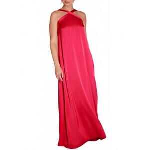 NEW CAMILYN BETH maddox halter gown in berry